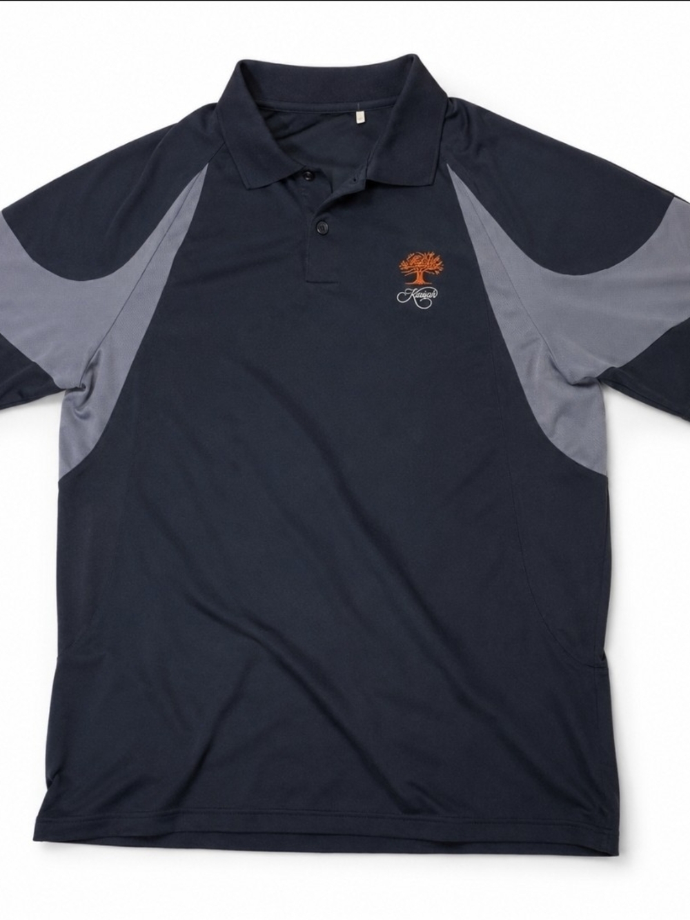 Adidas Kiawah Island Golf Resort Performance Polo XL Navy Gray Golf Shirt